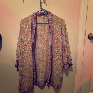 Floral Print Kimono
